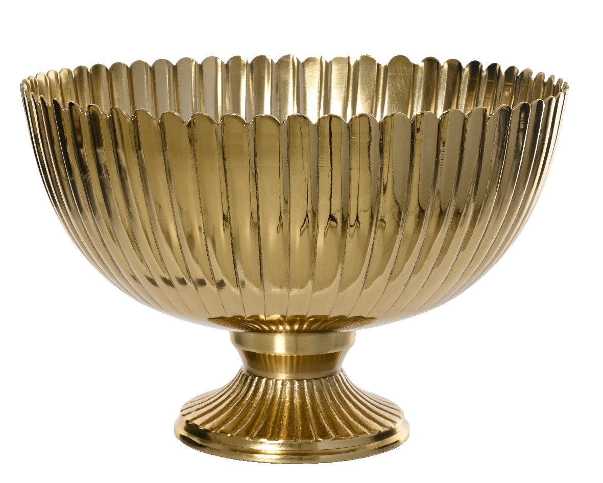 GOLDENE, BECHERFÖRMIGE DEKORATIVE SCHALE – Peragashop