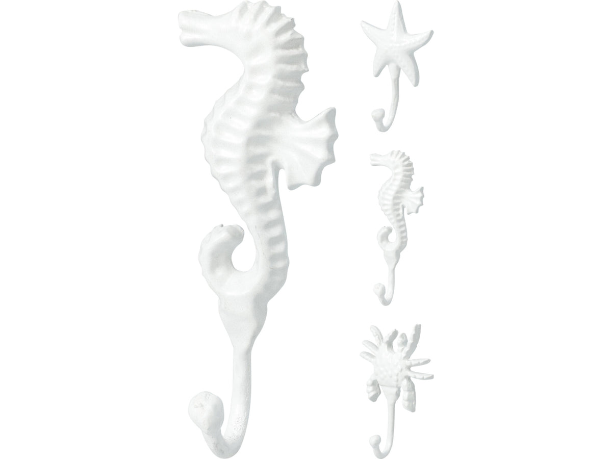 Appendino con Gancio a Forma di Animali Marini 3 Soggetti Assortiti Bianco