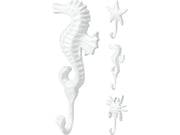 Appendino con Gancio a Forma di Animali Marini 3 Soggetti Assortiti Bianco