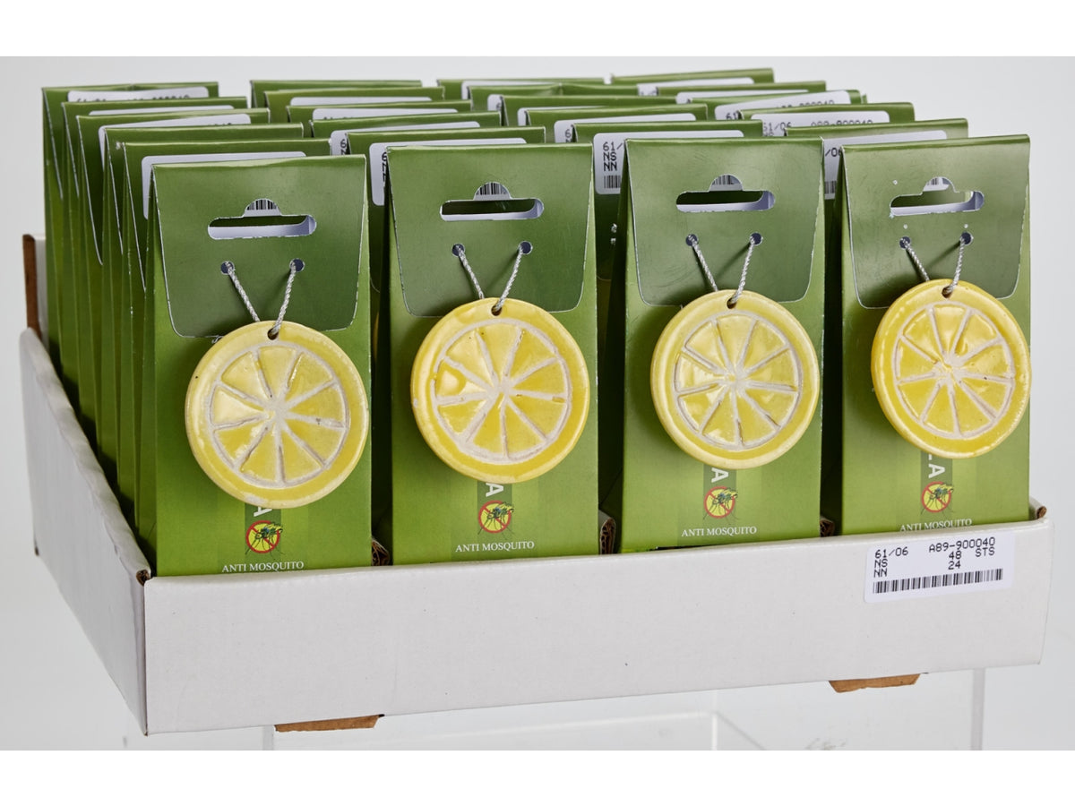Coni di incenso alla citronella con supporto limone 30 pz Giallo