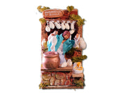 Venditrice di Mozzarelle con Movimento 9x14x15cm