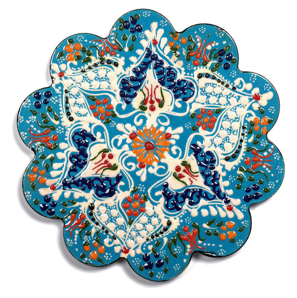 SOTTOPENTOLA IN CERAMICA ISTANBUL AZZURRO 18CM