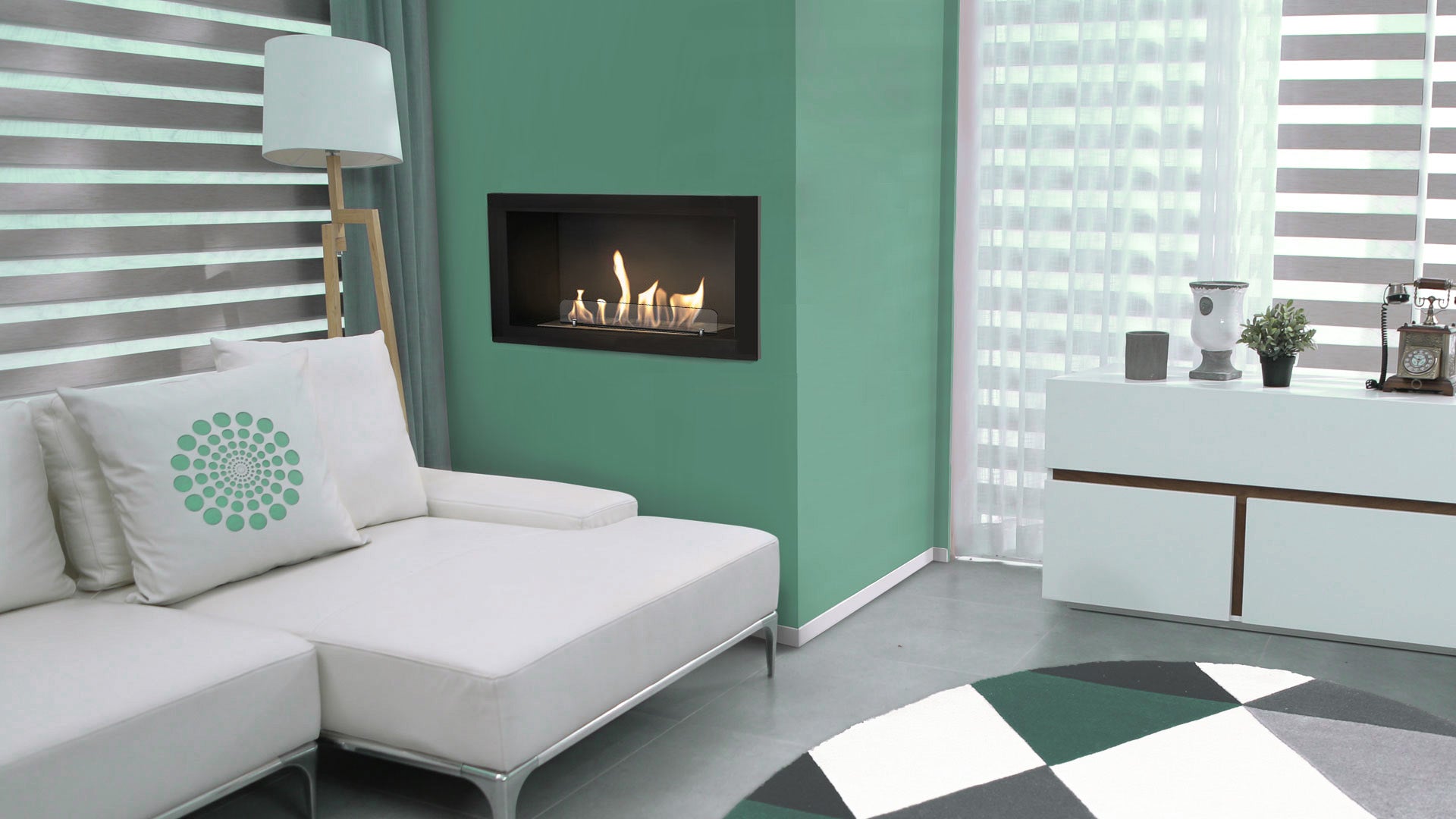 INSERTO PER CAMINI A BIOETANOLO (APERTURA FRONTALE)