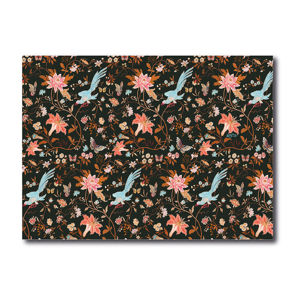 TOVAGLIETTA AMERICANA UCCELLI AZZURRI 45X30CM