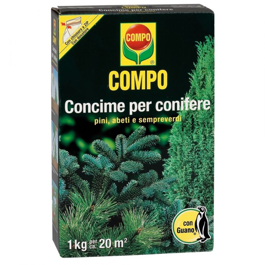 CONCIME SOLIDO PER CONIFERE, ABETI, SEMPREVERDI 1KG