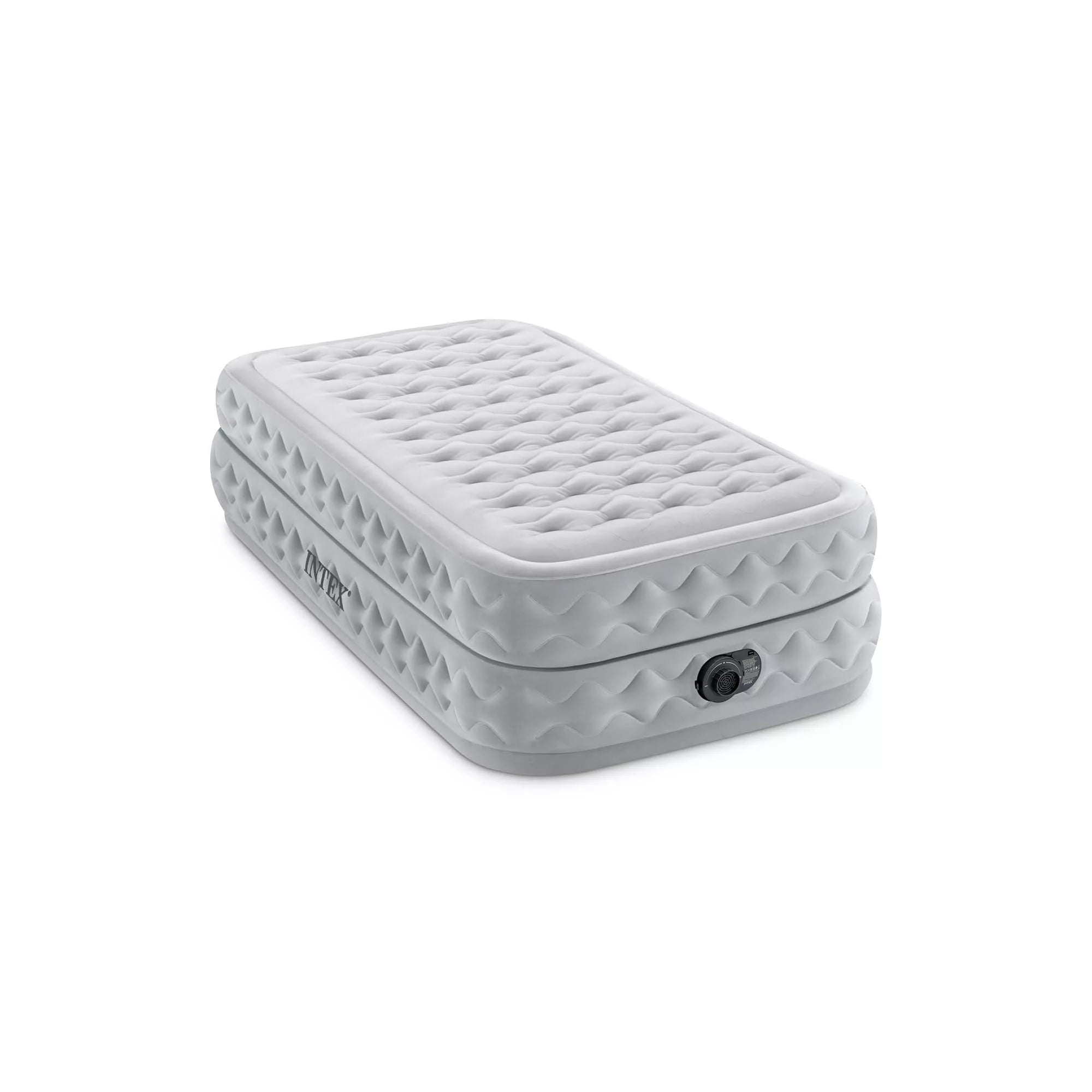 Materasso Airbed Dura-Beam Supreme Air-Flow 99cm x 191cm x 51cm Grigio Chiaro