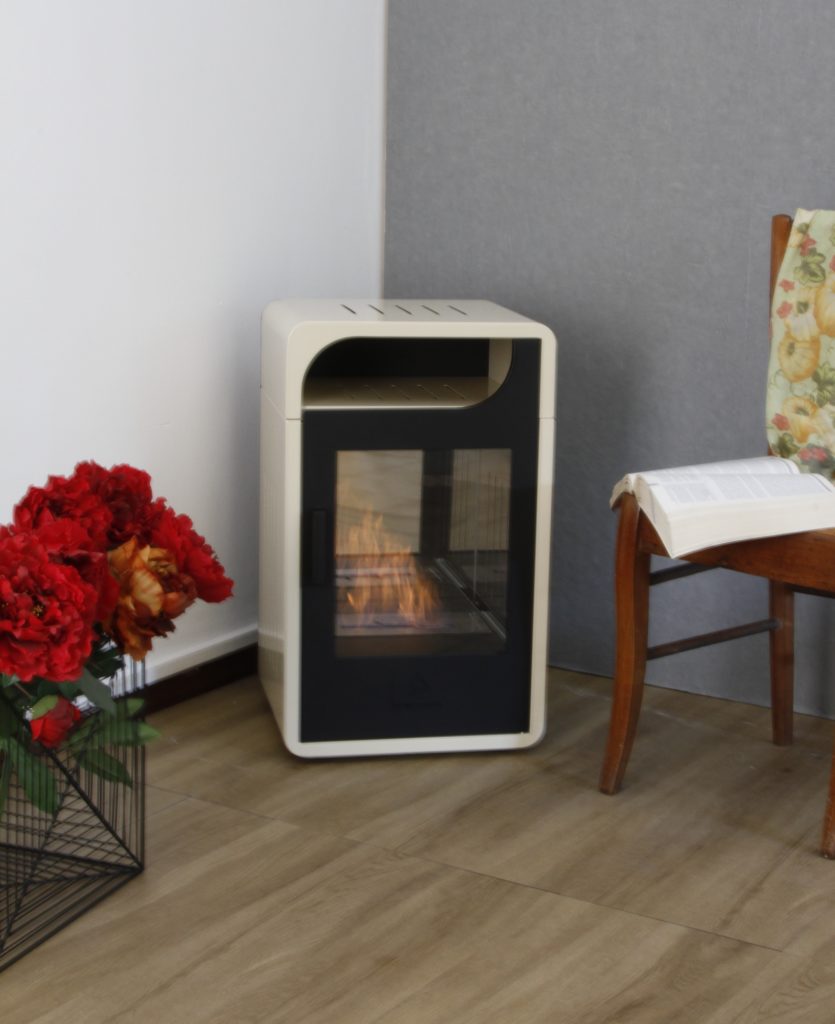 STUFA FIAMMETTA JUNIOR VENTILATA A BIOTENALO BEIGE 3 KW GMR