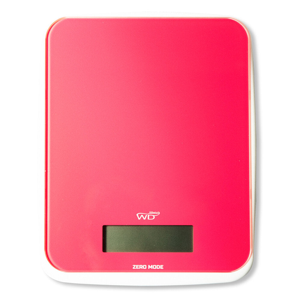 BILANCIA DIGITALE DA CUCINA CON DISPLAY LCD ROSSO CORALLO