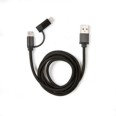 CAVO DI RICARICA NERO 2-IN-1
