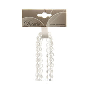 FILO DECORATIVO NATALIZIO PERLE 270CM TRASPARENTE