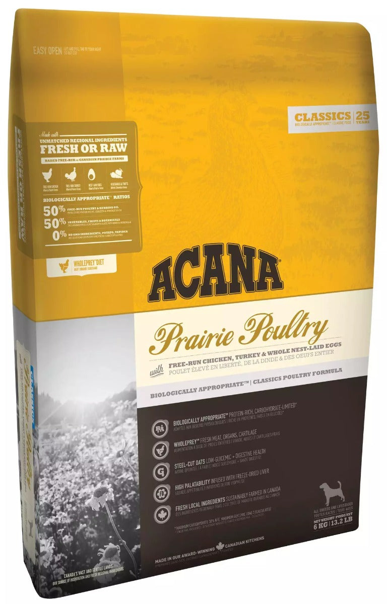 CROCCHETTE CANE ACANA DOG CLASSIC PRAIRIE POULTRY 11,4 KG