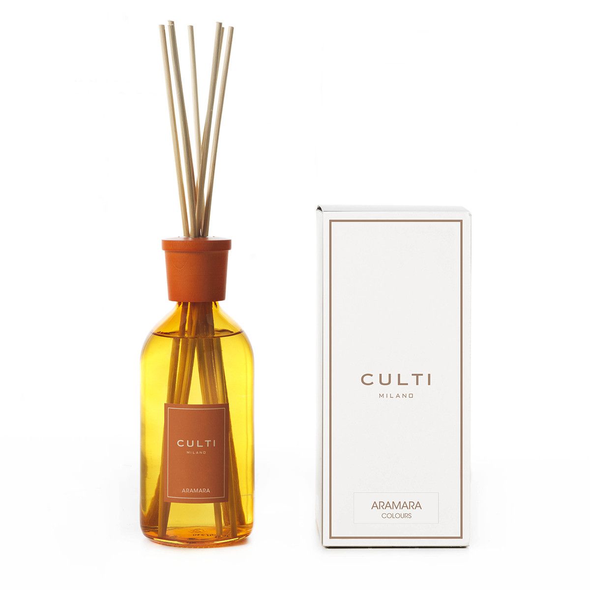 Diffusore a Bastoncini Colours Aramara 250ml Arancione CULTI MILANO