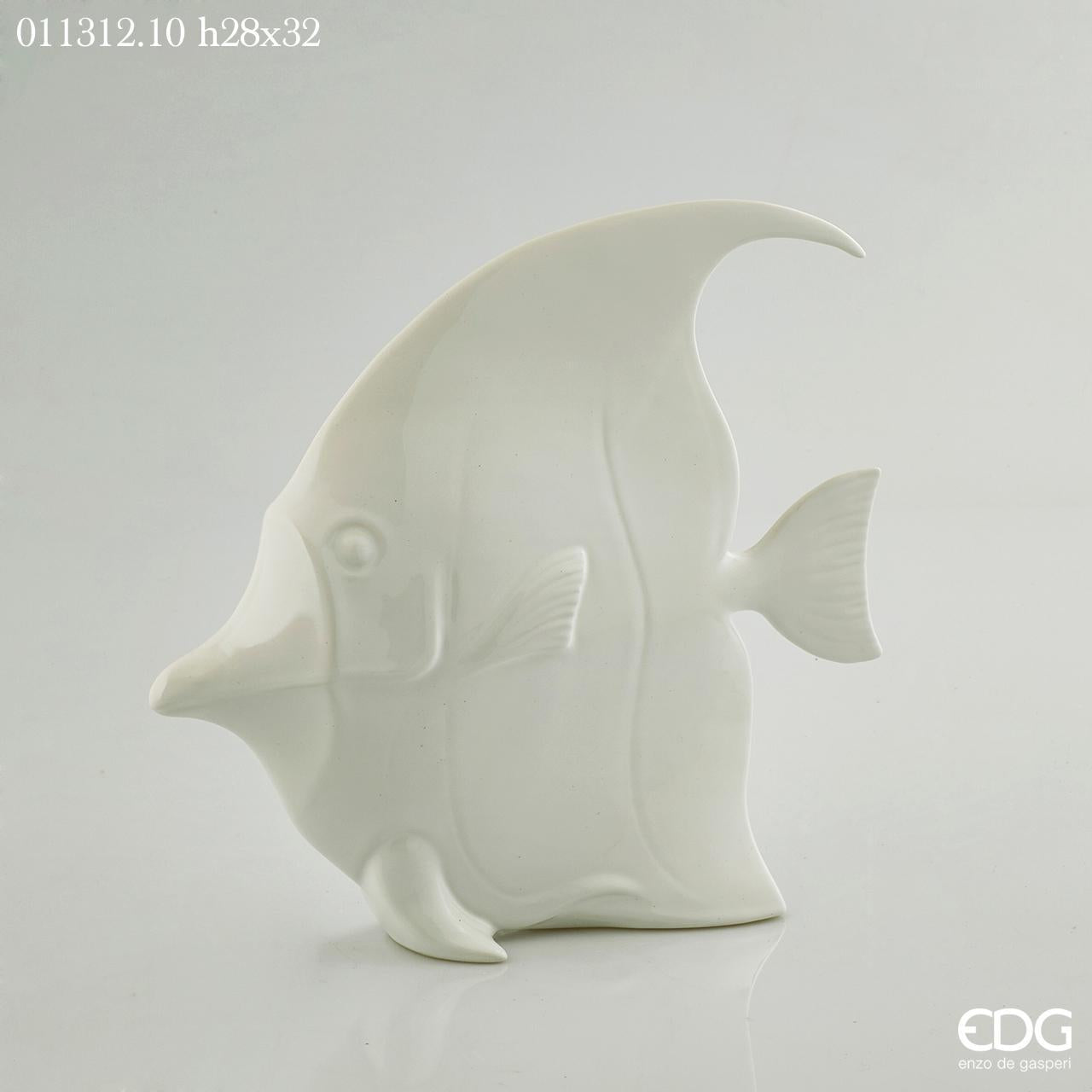 PESCE PIATTO 28X32 BIANCO