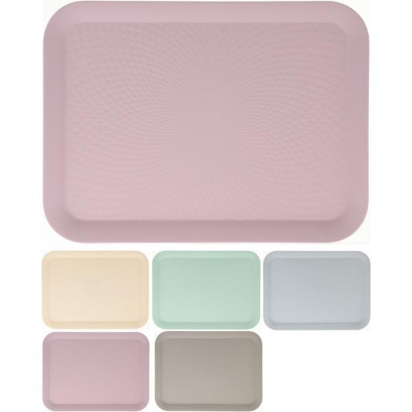 VASSOIO IN FIBRA DI BAMBU' 43X32CM COLORE ASSORTITO