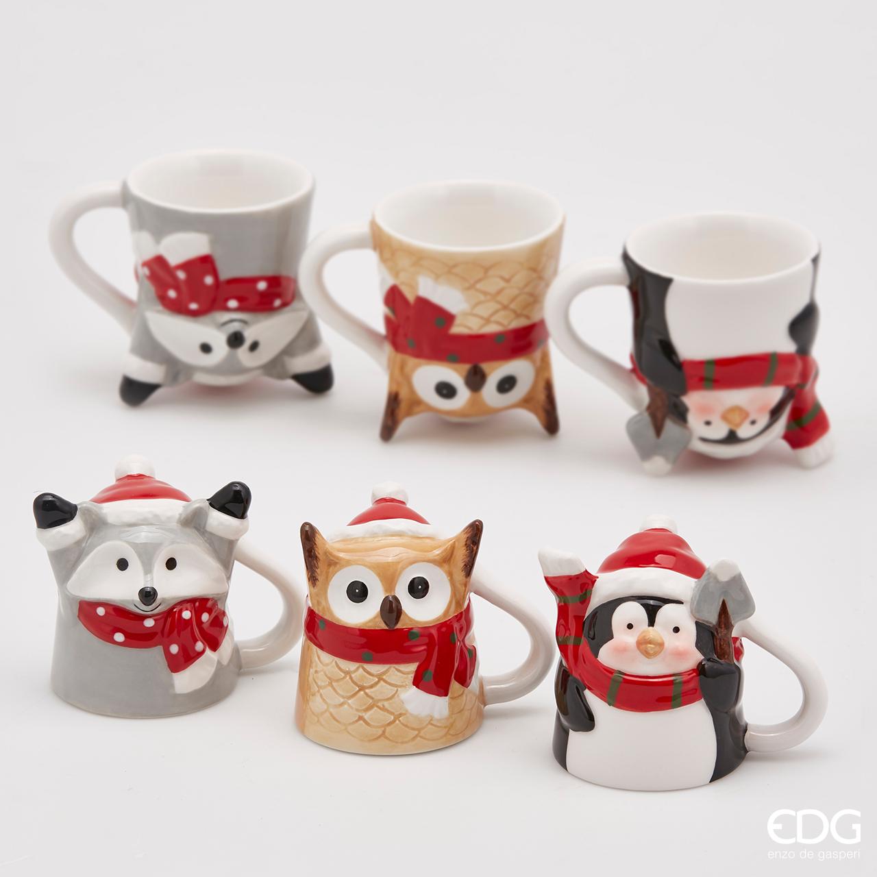 TAZZA MUG NATALE ANIMALI D.6X7CM