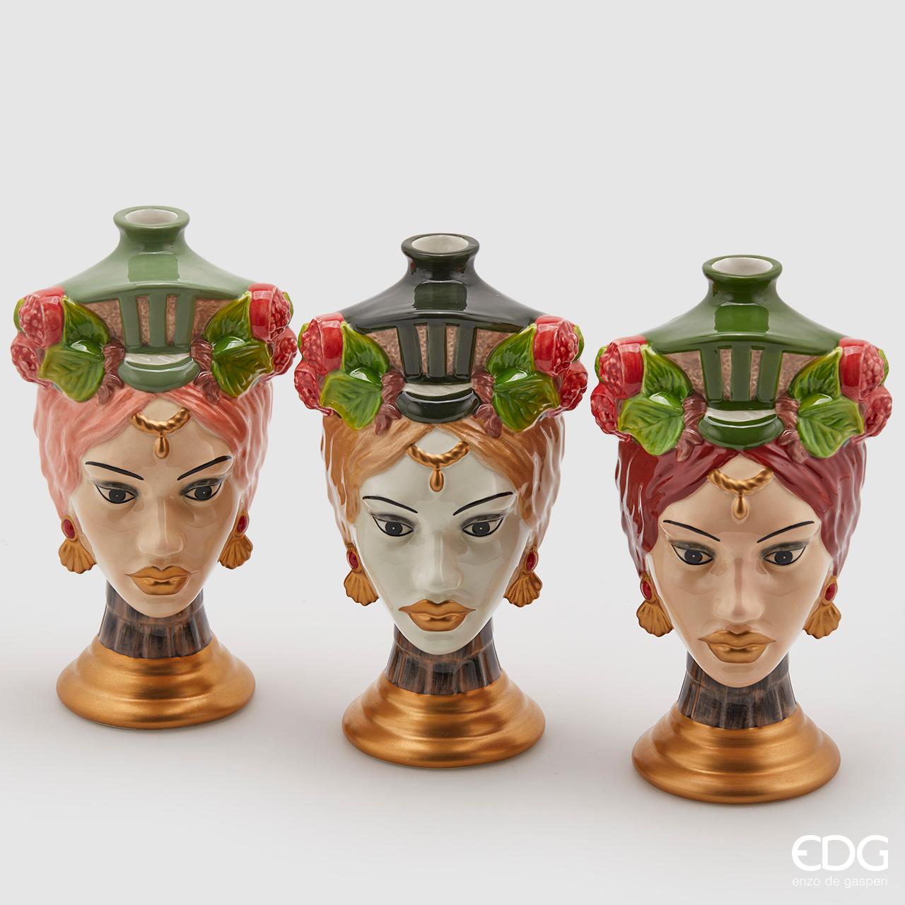 VASO TESTA SICILY D.14X26CM MODELLO ASSORTITO