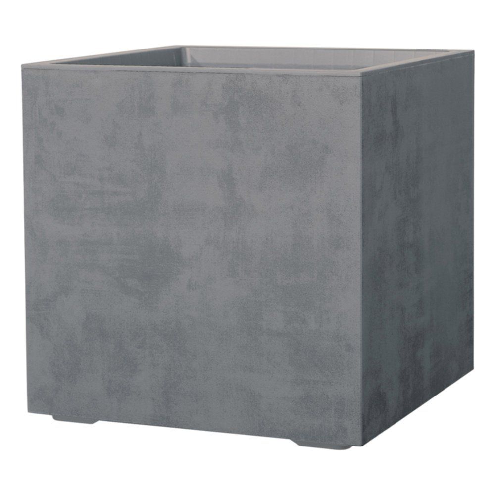 FIORIERA CUBO MILLENIUM GRIGIO CHIARO 49CM