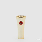 VASO KISS CONCAVO ORO 9XH21CM