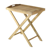 PROLOISIRS TAVOLINO PIEGHEVOLE IN ACACIA FSC 100% CON VASSOIO AMOVIBILE, LEGNO NATURALE