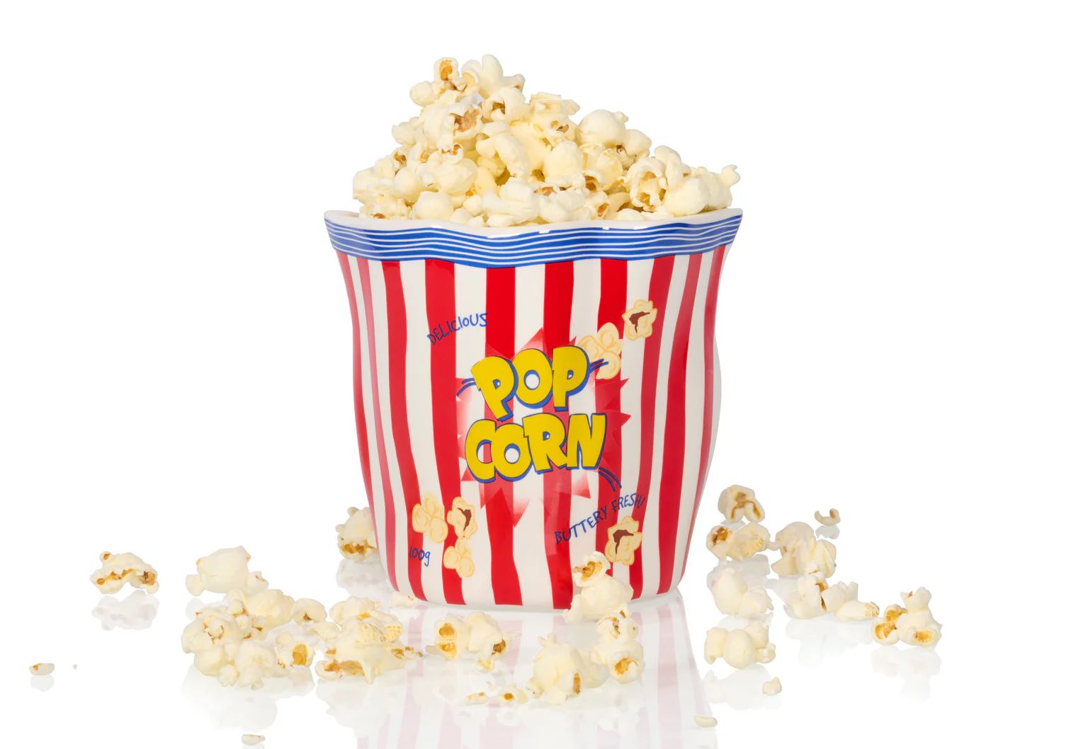 Contenitore in Ceramica "Popcorn Bag" a Forma di Sacchetto per Popcorn