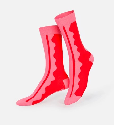 EAT MY SOCKS CALZINI X2 HAPPY BIRTHDAY - ROSA E ROSSO