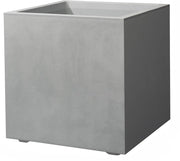 Vase carré Millenium avec réserve d'eau, 39 x 39 x 39 cm, grès