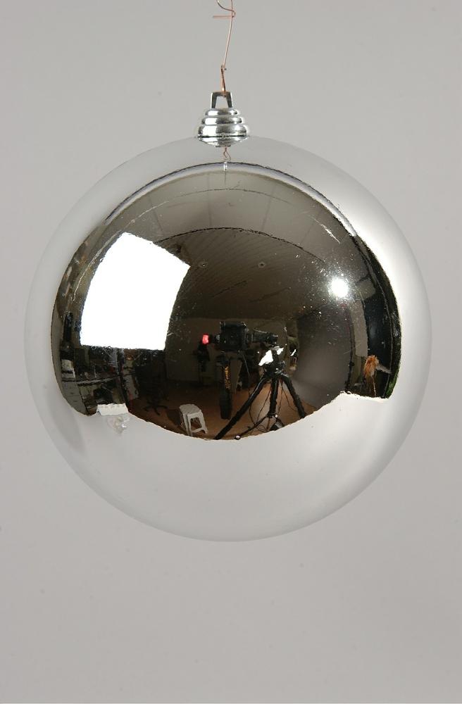 1 PALLINA DI NATALE 14 CM ARGENTO