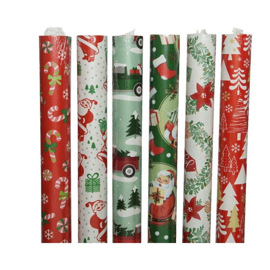 CARTA REGALO NATALIZIA 5MT MODELLO ASSORTITO