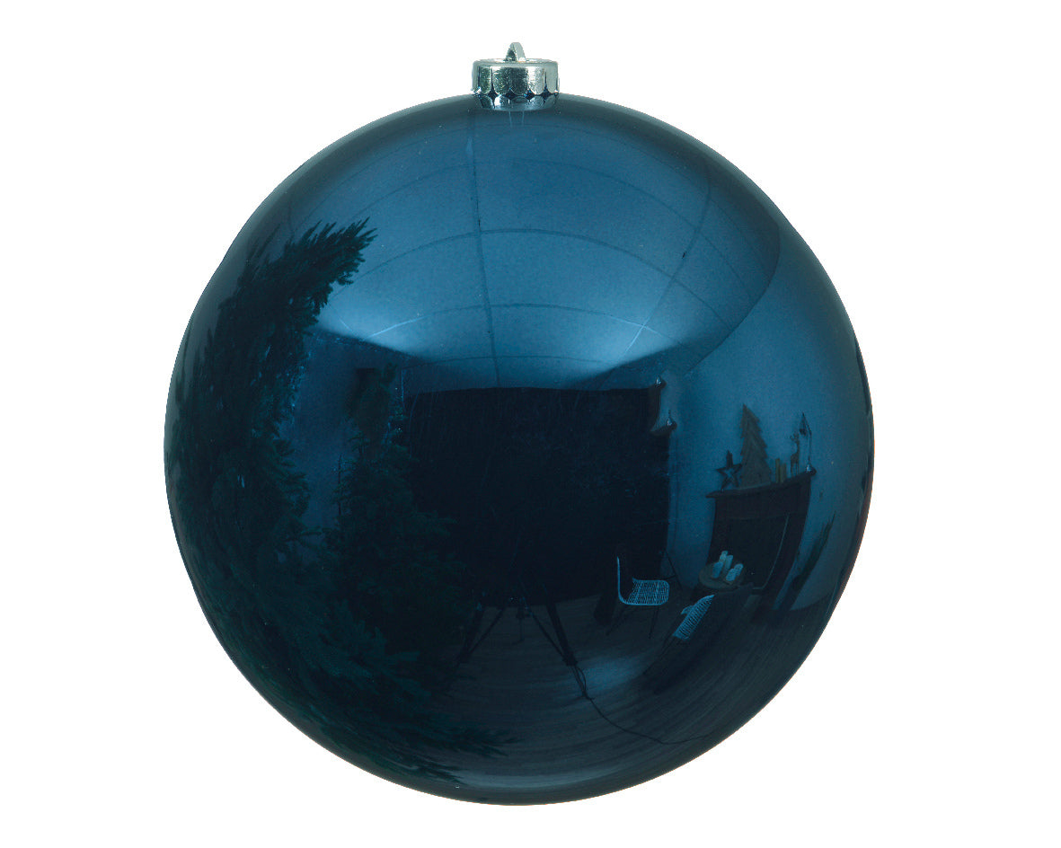 1 PALLINA DI NATALE 14 CM BLU NOTTE