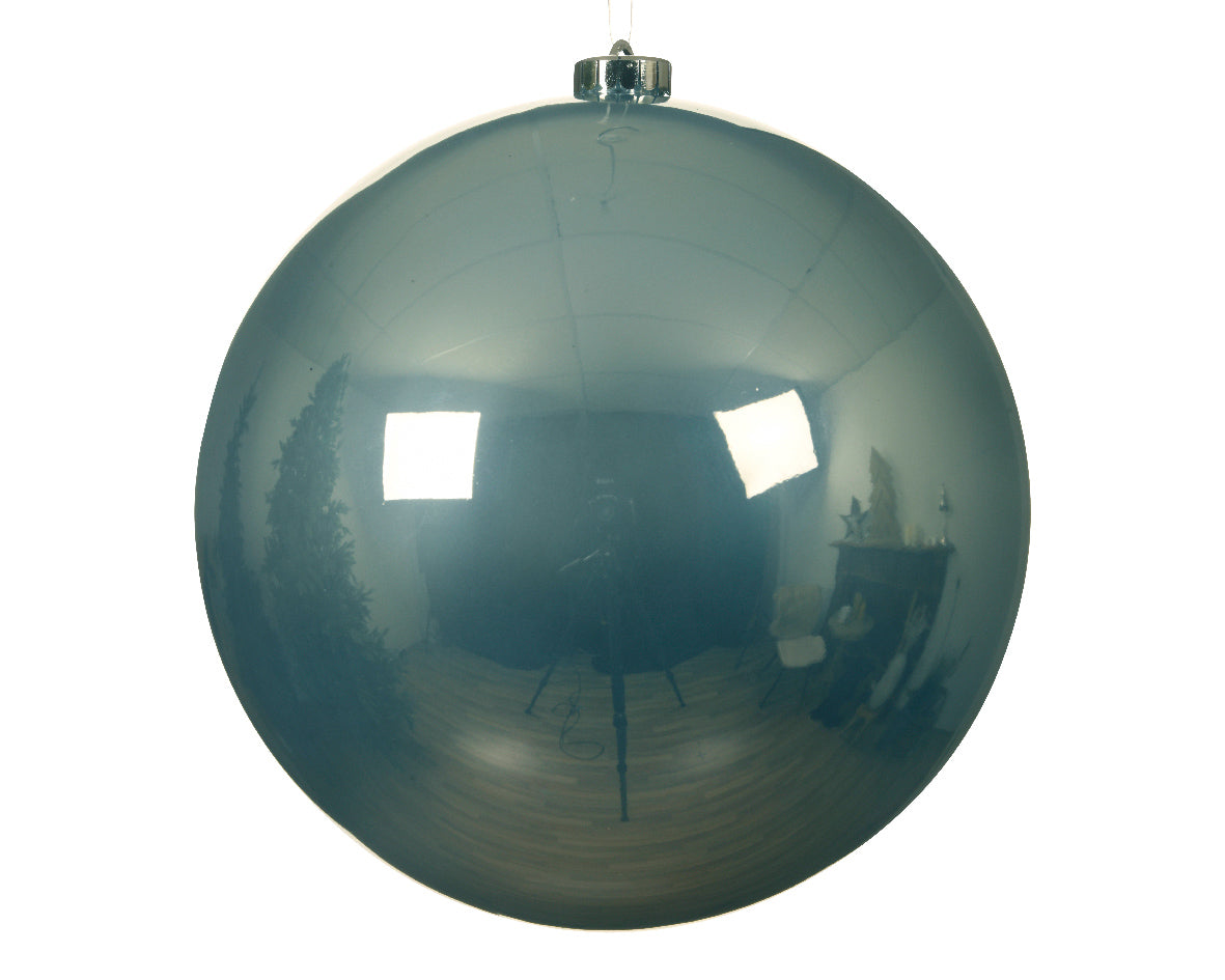 1 PALLINA DI NATALE D.14CM AZZURRO