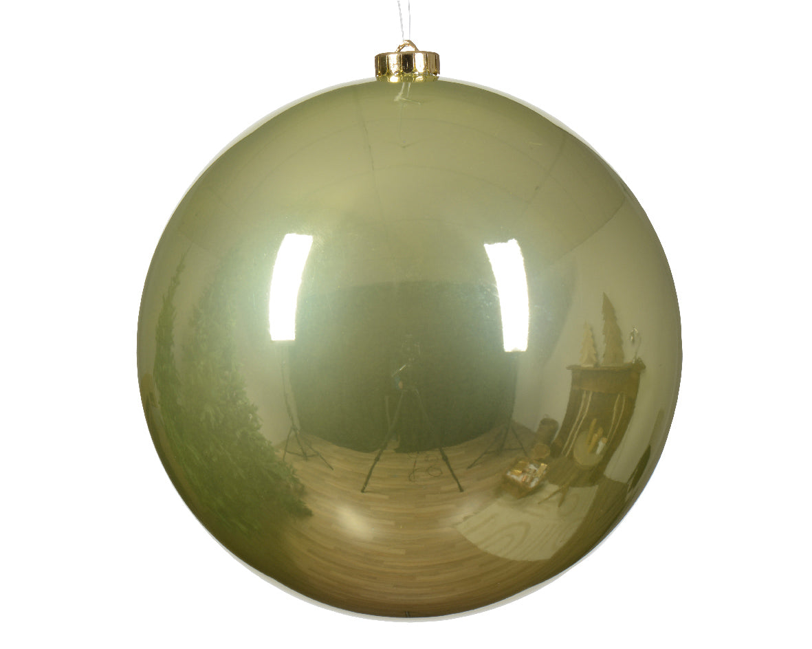 PALLINA DI NATALE D.20 CM COLORE PISTACCHIO
