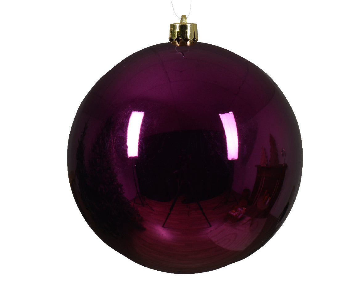 PALLINA DI NATALE D.20 CM COLORE VIOLA