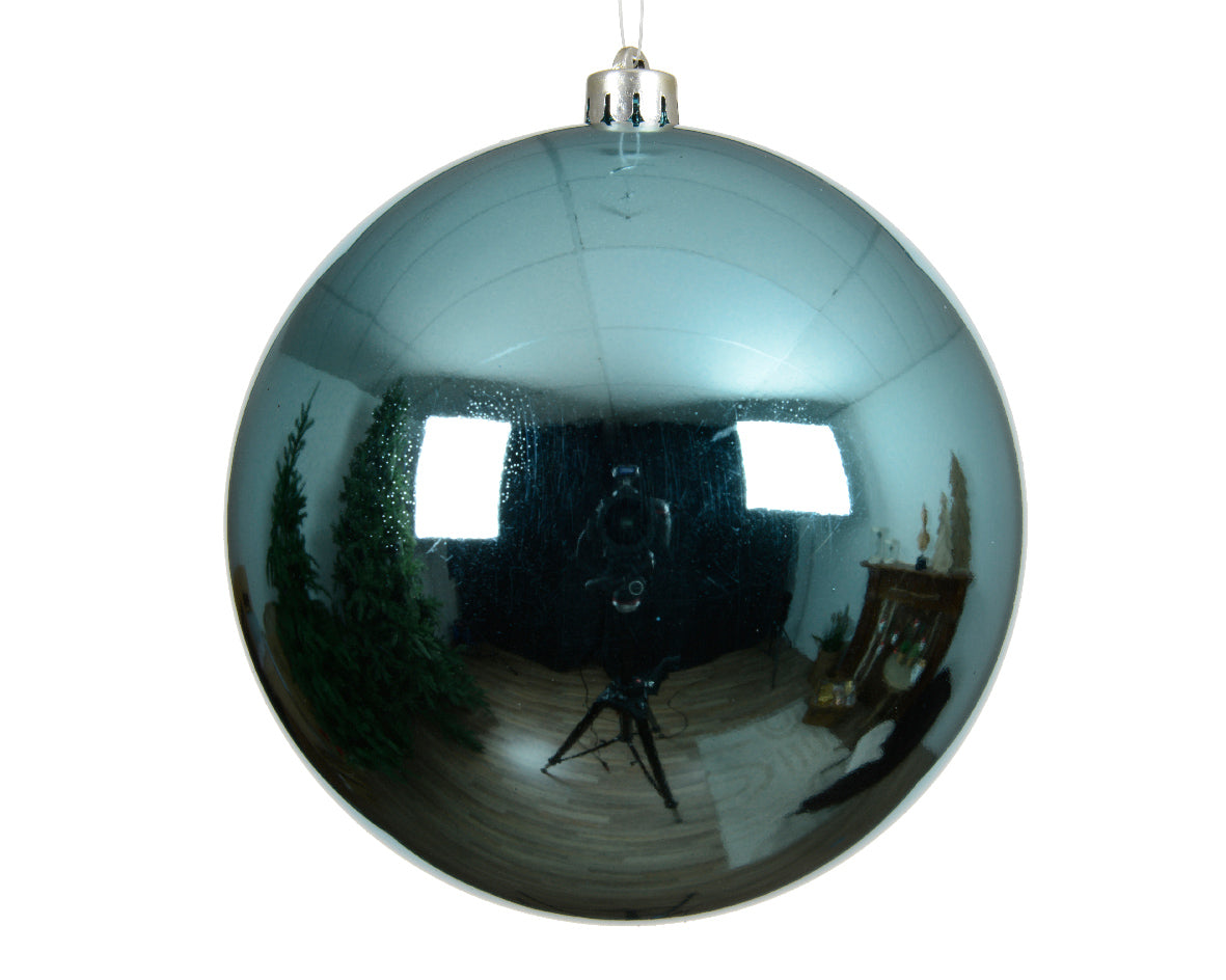 pallina di natale Lucida Blu 14cm