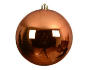 pallina di natale Lucida Arancione 14cm