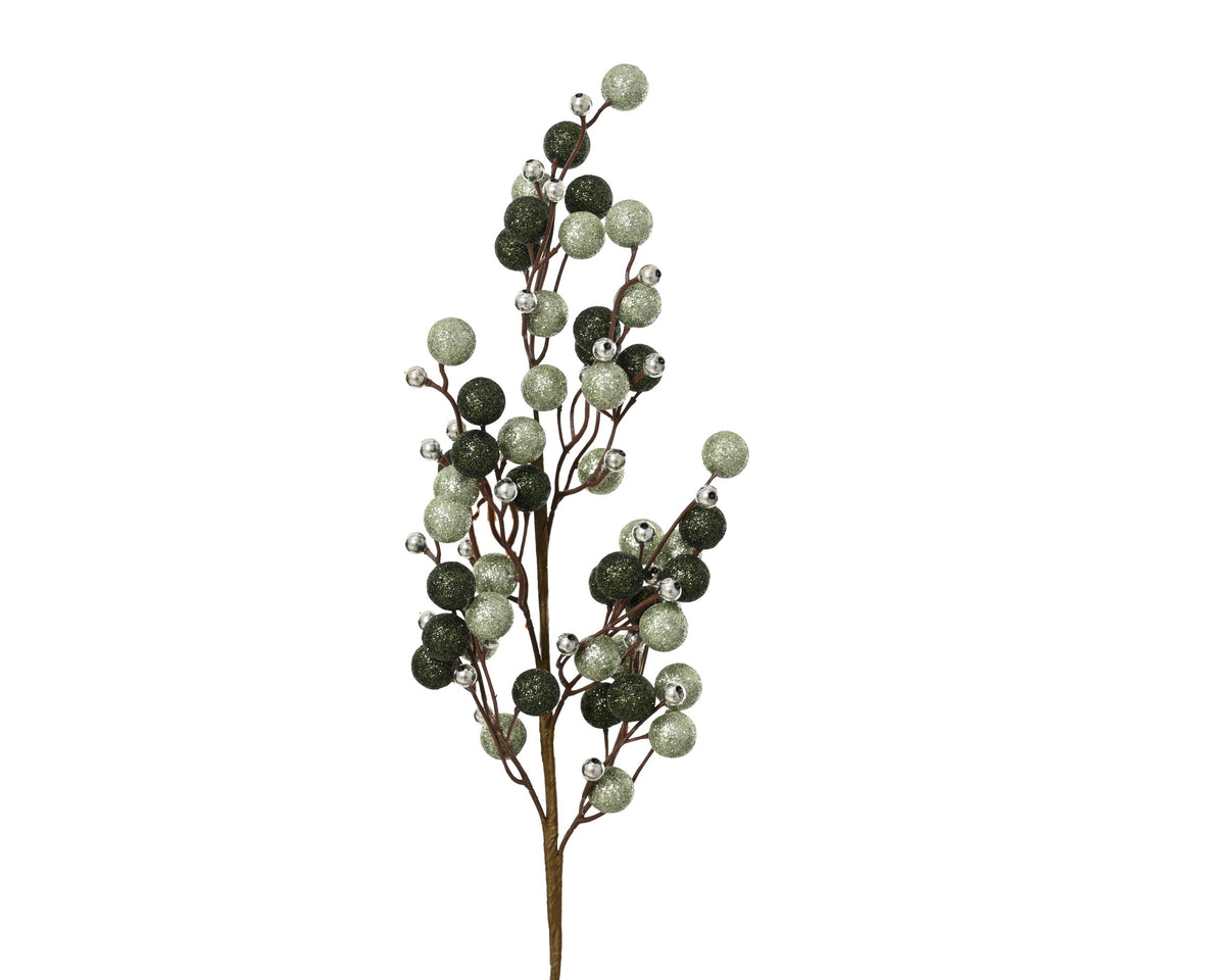 Ramo decorativo in foam altezza 60 cm verde Peraga Christmas