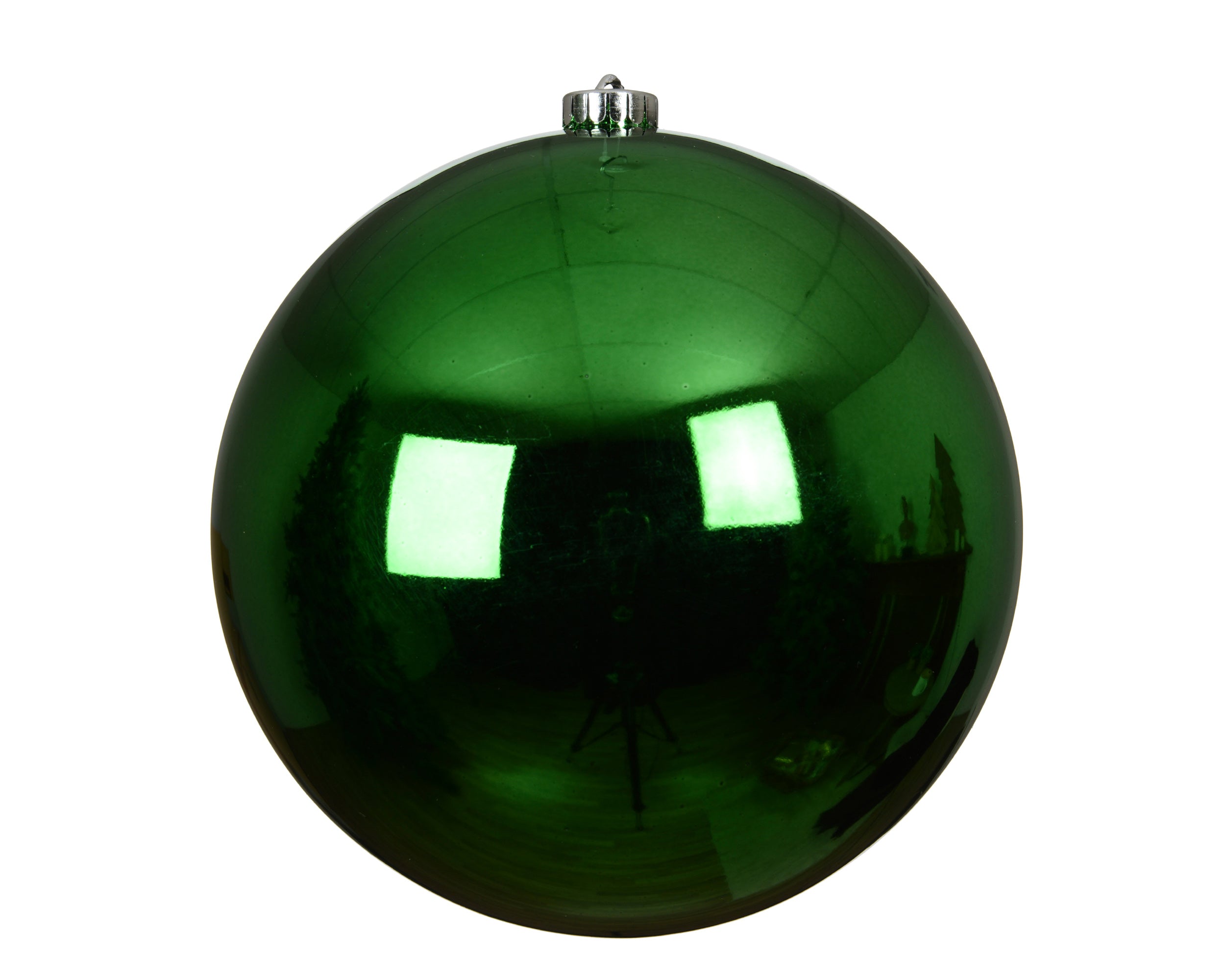 pallina di natale infrangibile lucida D 20 cm verde brillante Peraga Christmas