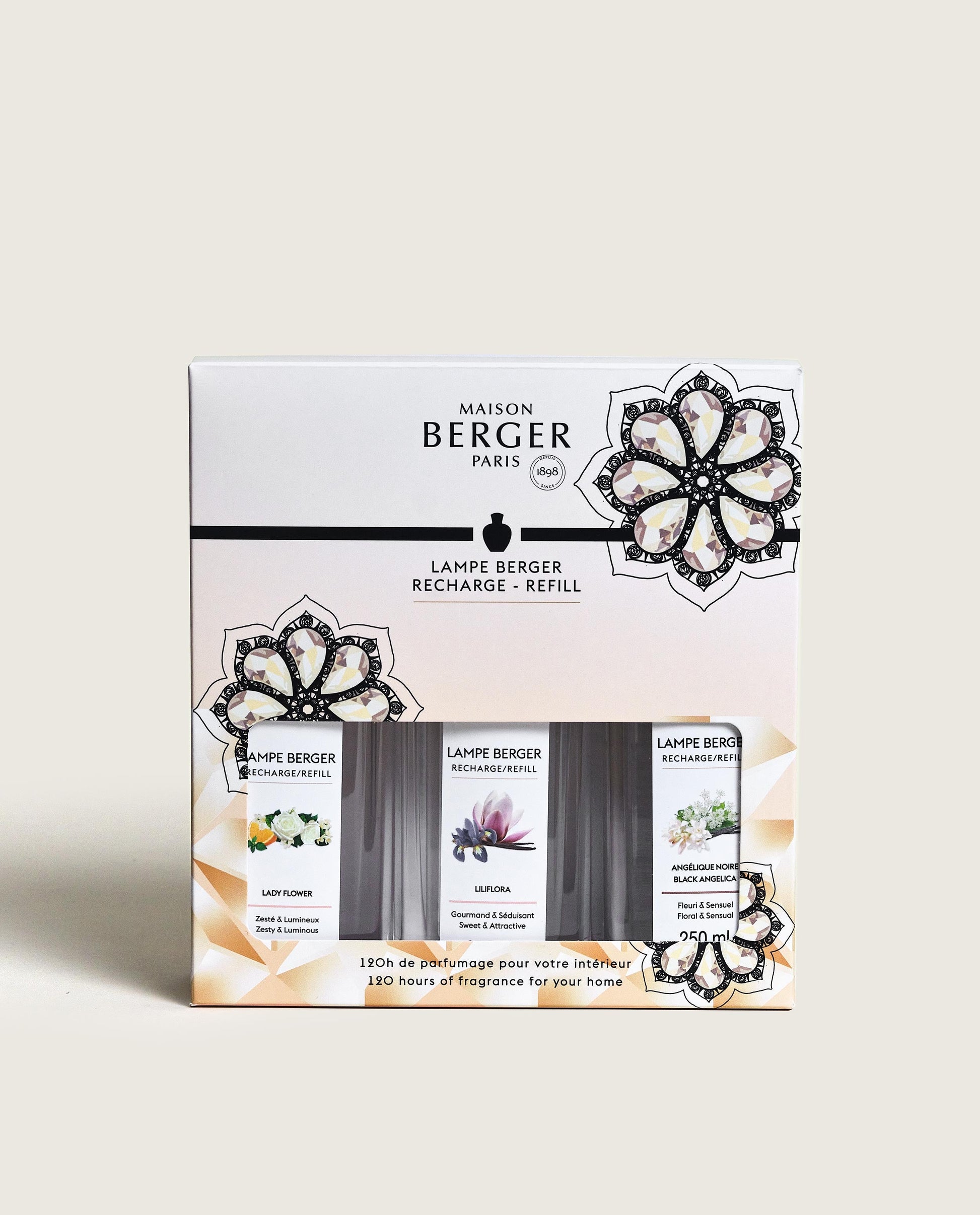 Lampe Berger - TrioPack Collezione ETERNITY - 3 Flaconi da 250ml - (Ricarica per Lampe)