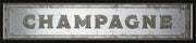 SPECCHIO DA PARETE "CHAMPAGNE" LIBRARY ORO 97X22 CM