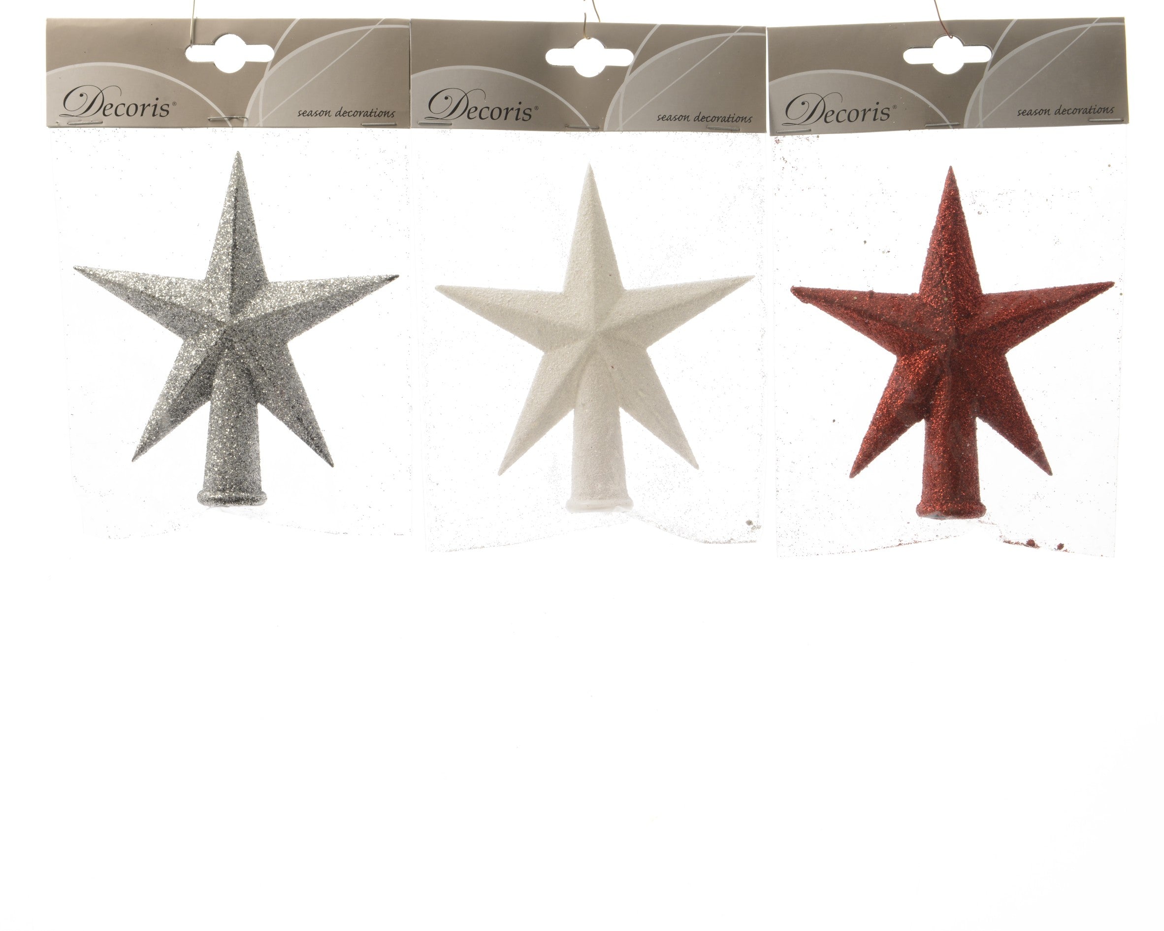 OFFERTA DECORAZIONE APPENDIBILE 4 STELLE GLITTER 12CM ASSORTITE