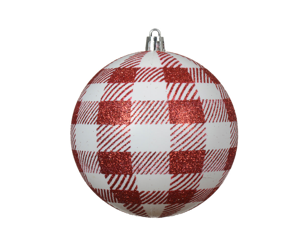 PALLINA DI NATALE CON GLITTER, Ø10 CM