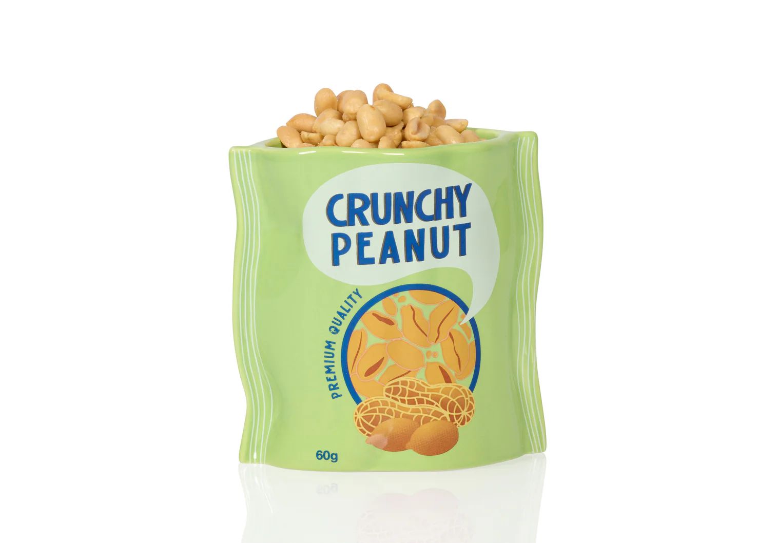 Contenitore in Ceramica "Peanut Bag" a Forma di Sacchetto di Arachidi