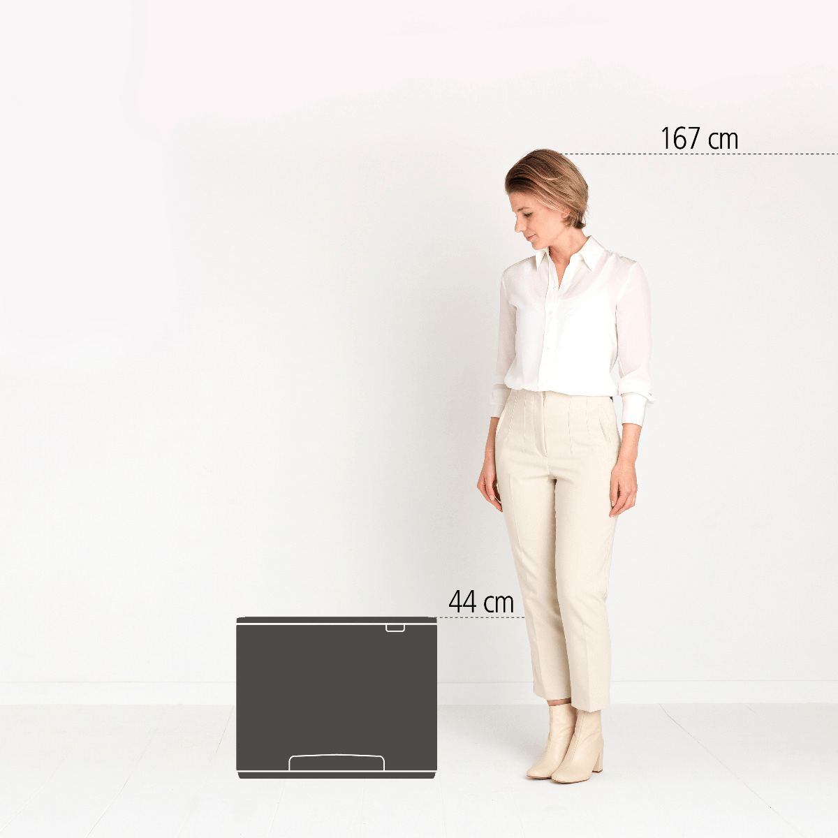 PATTUMIERA A PEDALE BO 36L MATT BLACK
