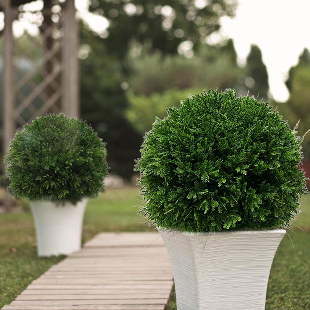 Sfera decorativa artificiale Leyla Bloom D 38 cm verde TENAX - immagine 2