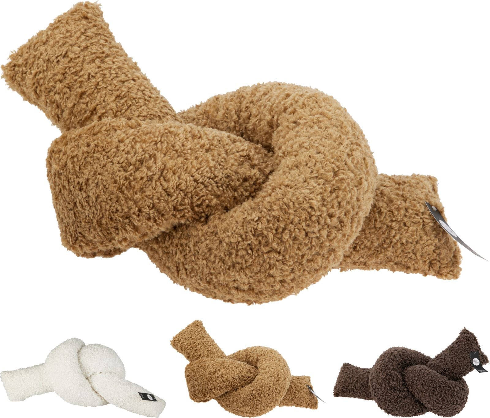Cuscino a Nodo in Peluche Teddy - 150 cm colore assortito