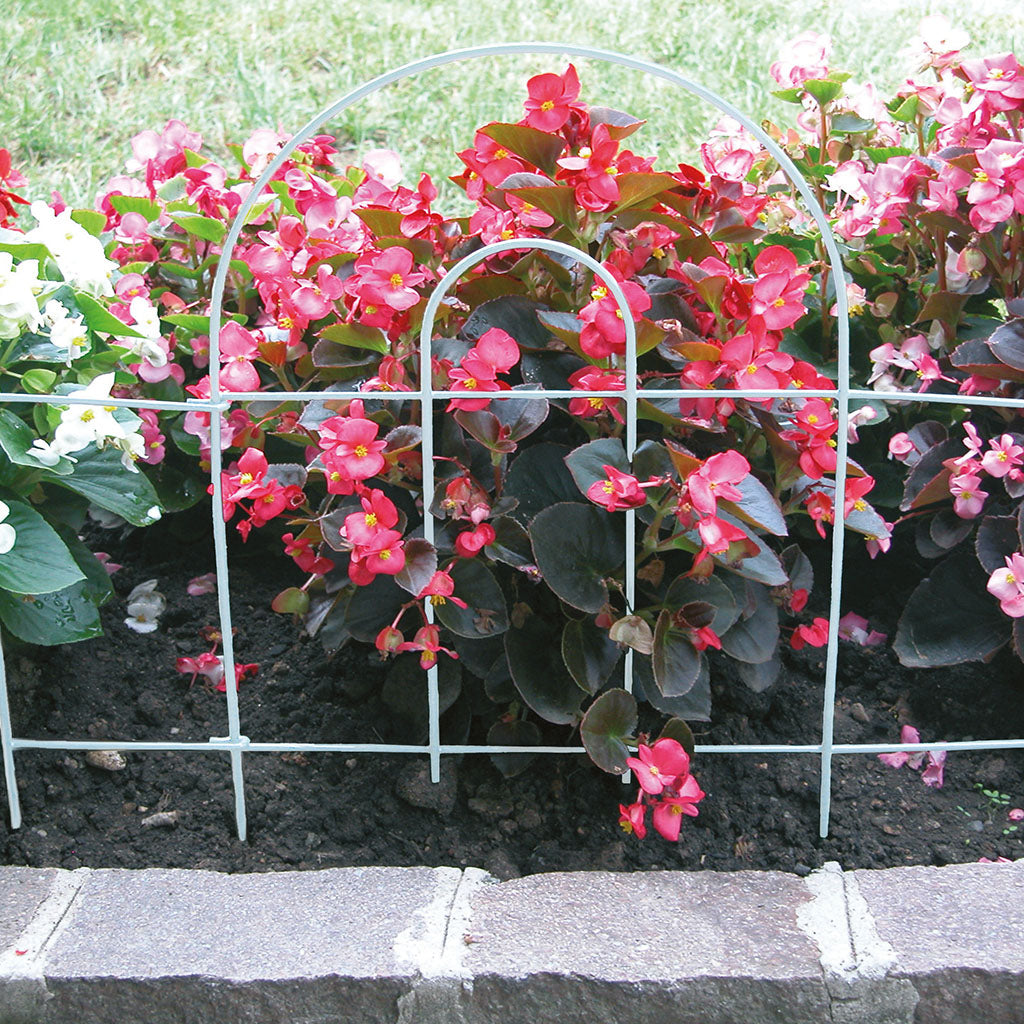 Bordura da Giardino ad Arco Tondo Arcodecò 46x250 cm Bianco TENAX - immagine 2