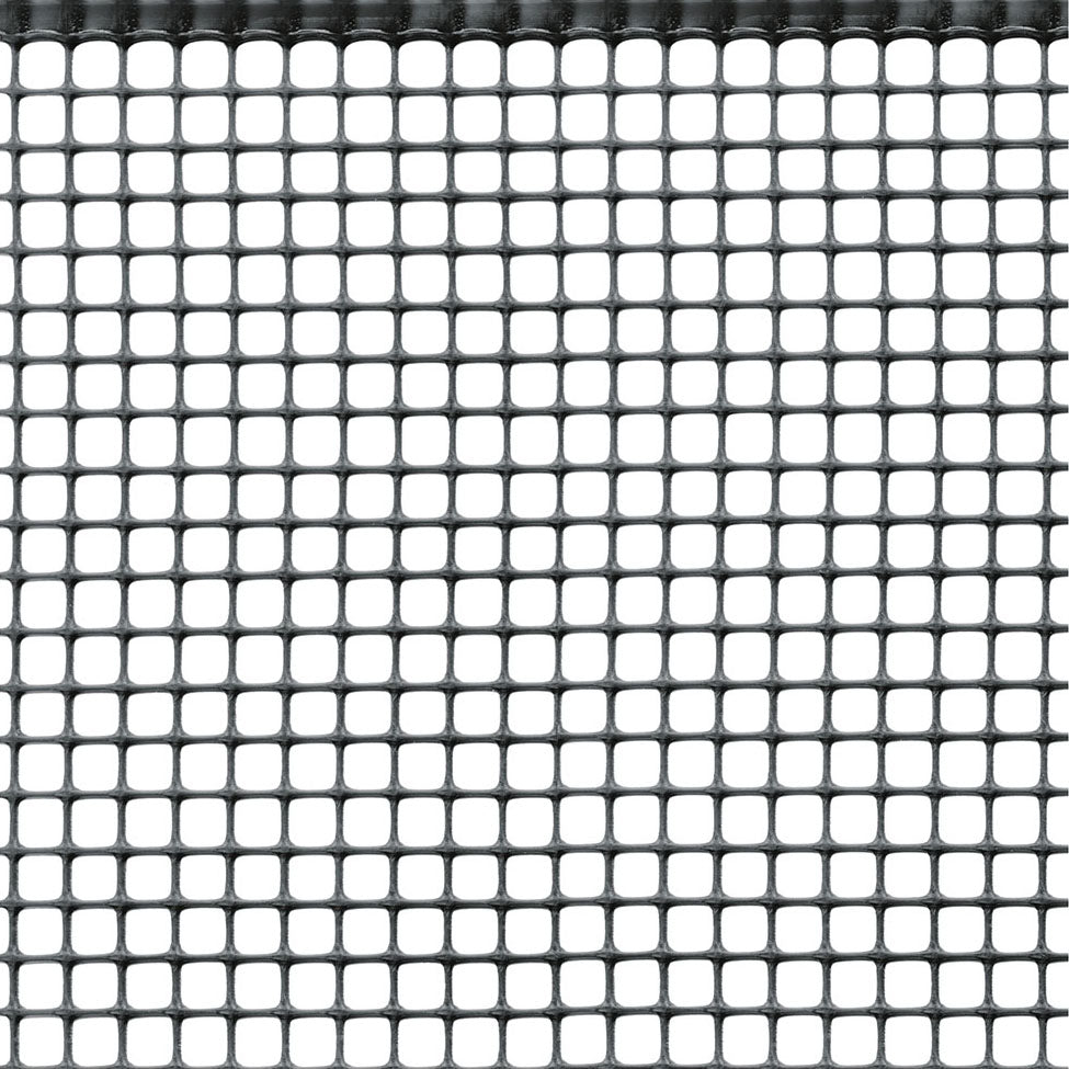 Rete protettiva in plastica a maglia quadrata Quadra 10 1x30 m antracite TENAX