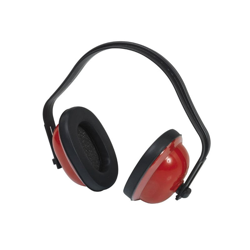 CUFFIA PROTEZIONE AURICOLARE ANTIRUMORE ROSSO/NERO