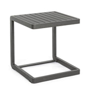 TAVOLINO IN ALLUMINIO ANTRACITE KONNOR 40X40CM