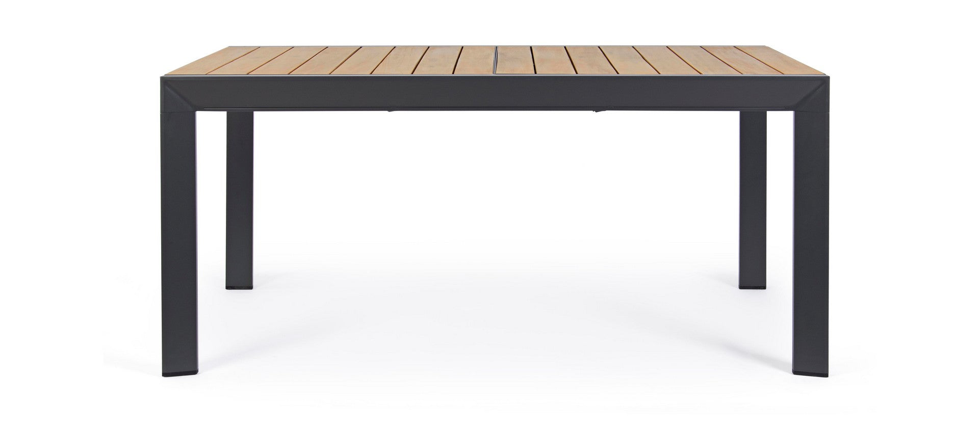 OFFERTA TAVOLO BELMAR ALLUNGABILE 100X160/240CM ANTRACITE +4 POLTRONE DUCA GRAFITE/NERO