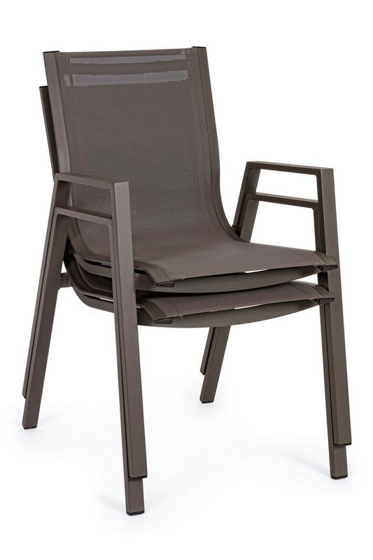 OFFERTA TAVOLO HILDE ALLUNGABILE 140/210X77CM MARRONE +4 POLTRONE PELAGIUS